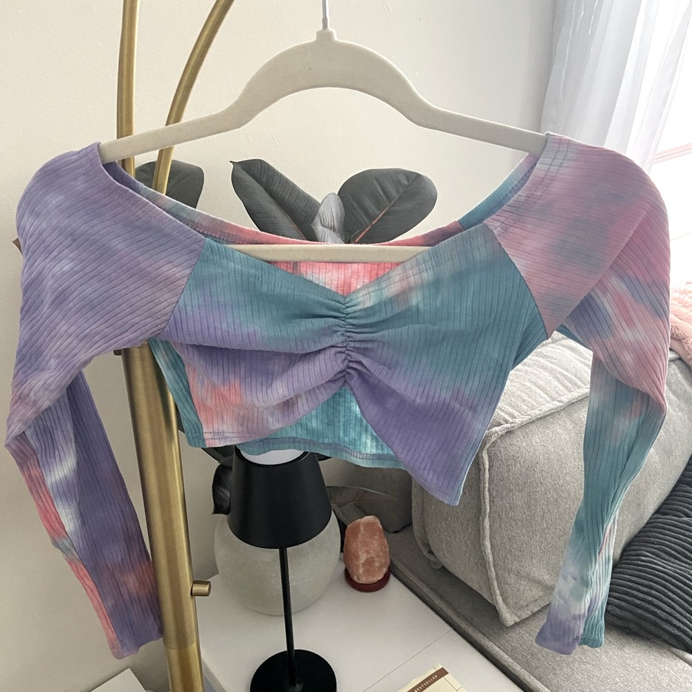 Extreme tie dye crop top